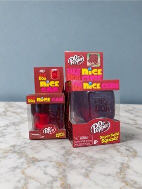 Dr Pepper NeeDoh Nice Cube and Can - Set of 2